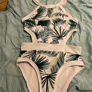 side cut out one piece